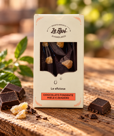 Cioccolata Fondente Miele e Zenzero